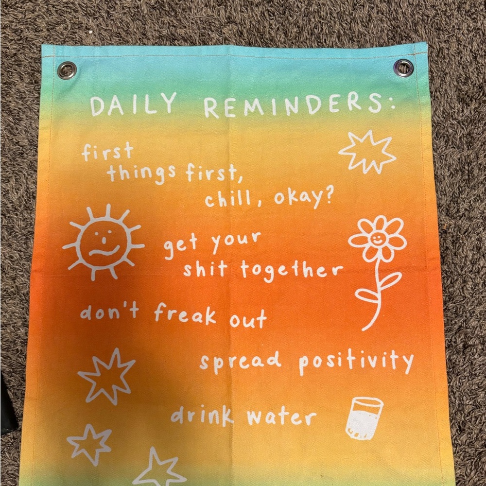 Colorful Daily Reminders Wall Hanging
